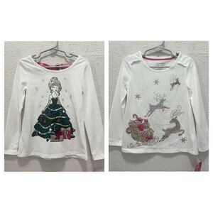 Cynthia Rowley Christmas Themed Sequin Girls Top NWT XS (4)